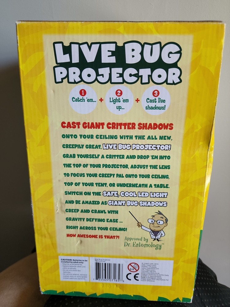 Insect Lore Live Bug Projector New, collector insects