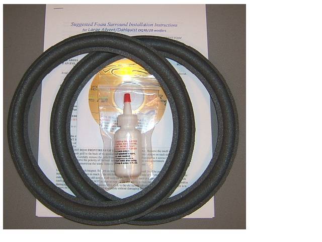 Large Advent, New Advent, Original Advent Foam Surround Speaker Repair Kit