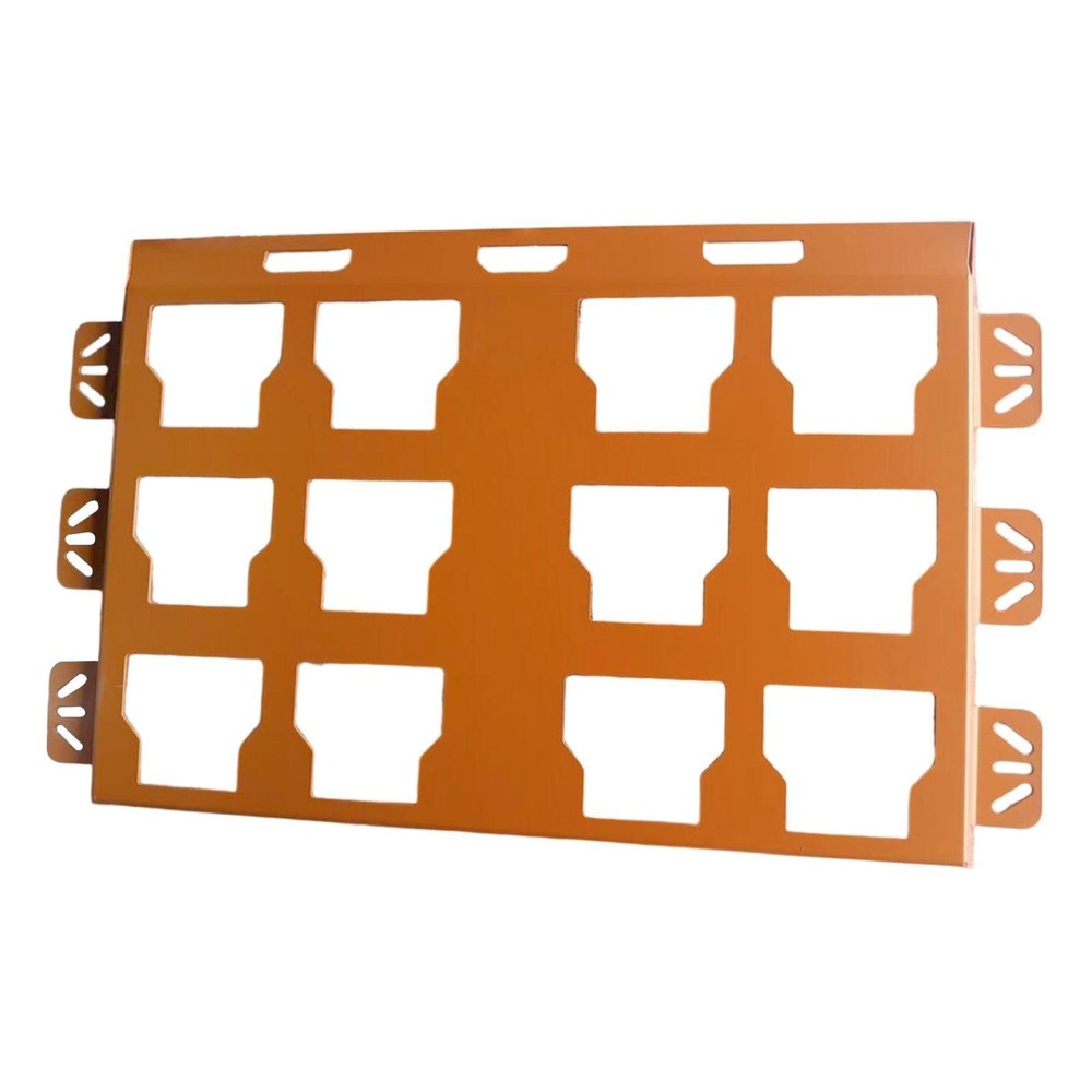Mounting Plate Spacious Steel Multi Purpose Orange Garage Workshop Organizer