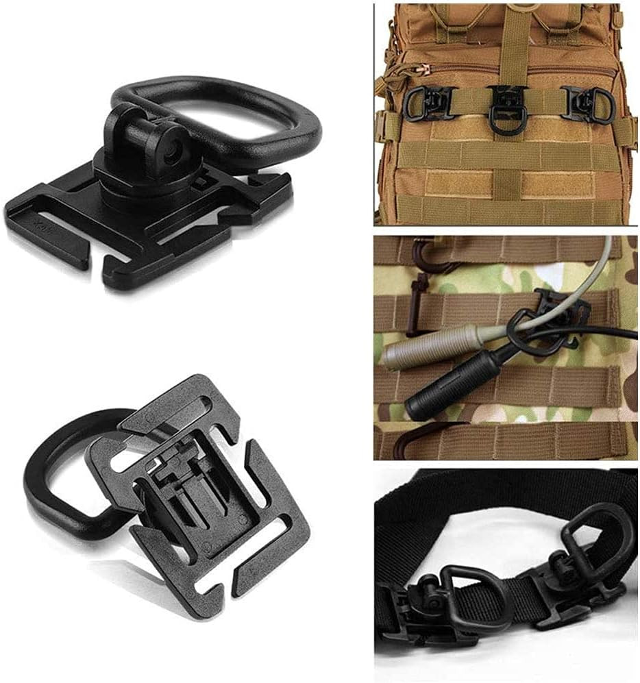 30 Pcs Molle Attachments Kit, Tactical Gear Clip Strap for Backpack, Include D-R