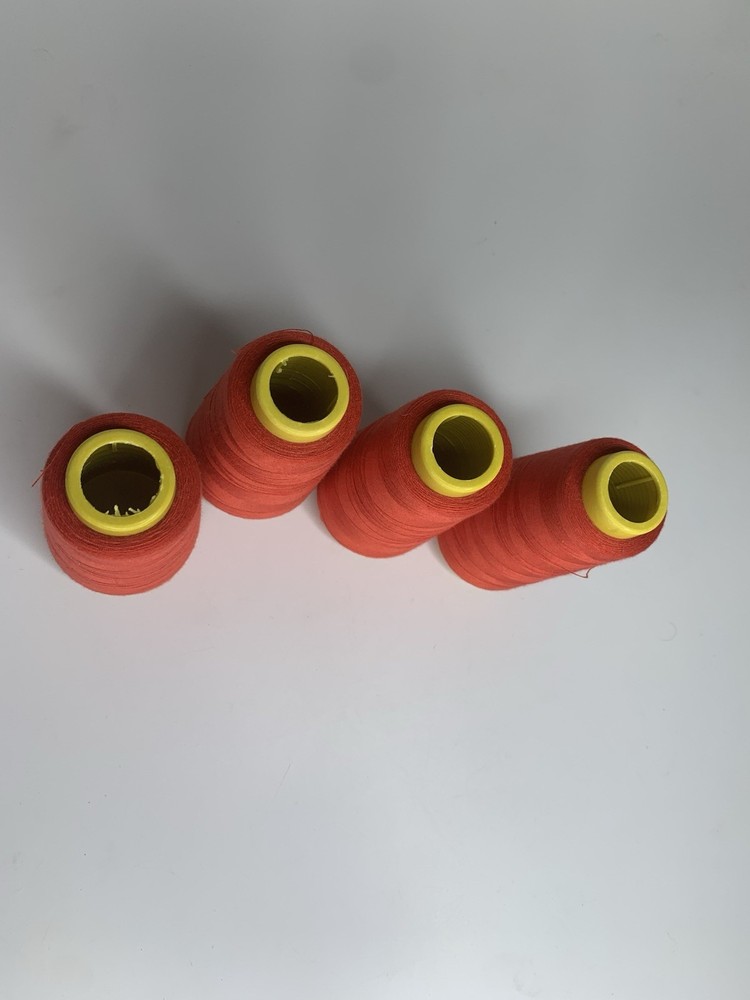 4 Cones Red Spool Thread for All Purpose Sewing - See Description