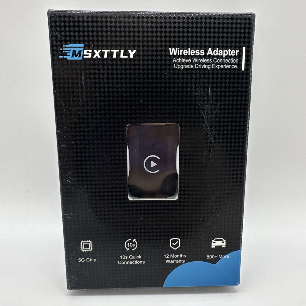 MSXTTLY Wireless Carplay Adapter Black