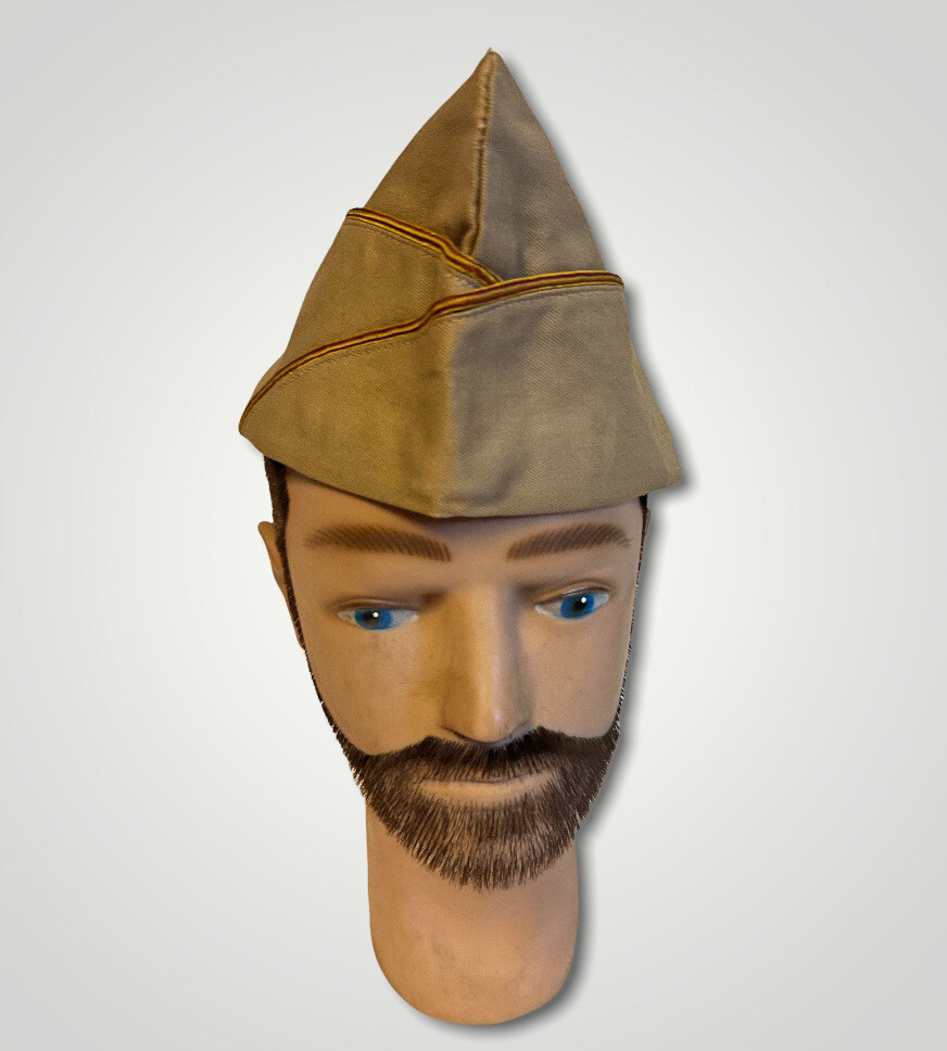 WW2 US Military Garrison Cap Hat Khaki h