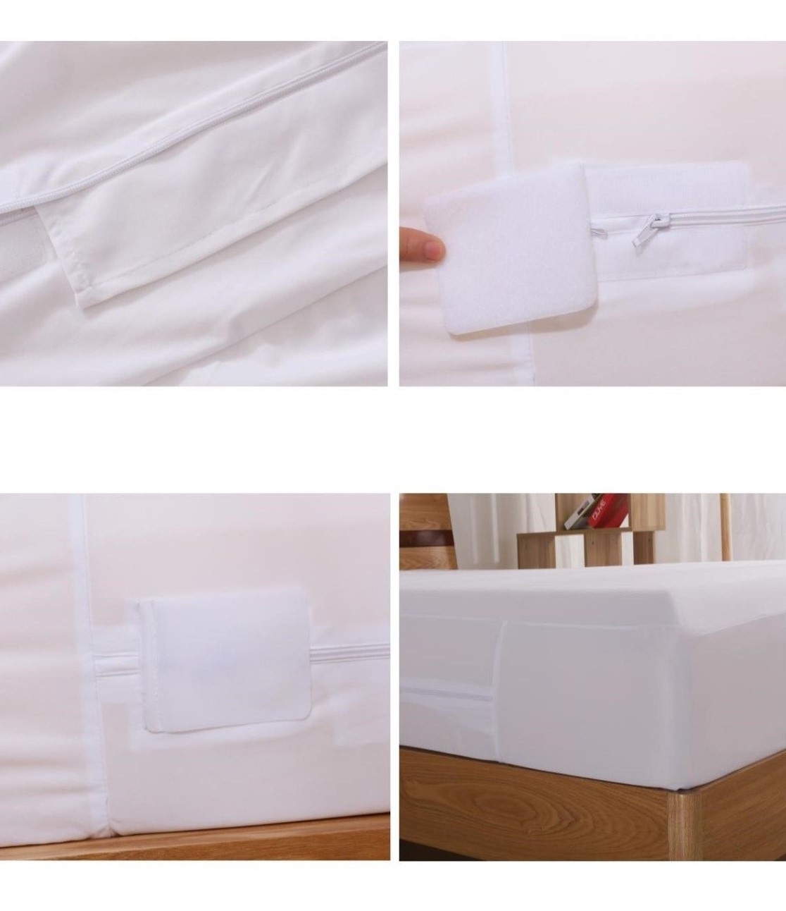 LUXURIOUS FABRIC Bed Bug Dust Mite HypoAllergy Waterproof Zipper Mattress COVERS