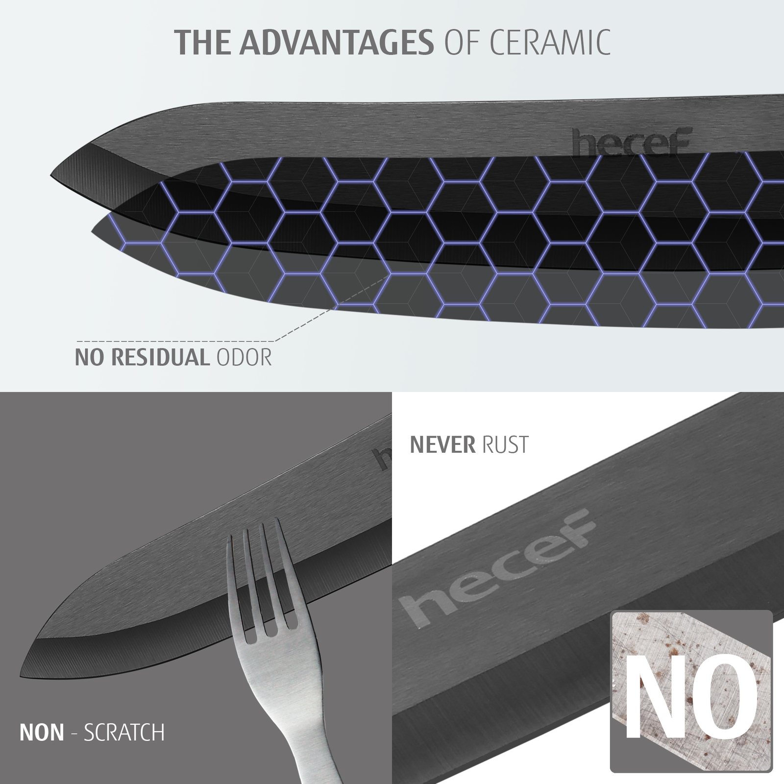 3PCS Ceramic Knife Set Sharp NonStick Blade Chef Knife,Utility KnifeParing Knife