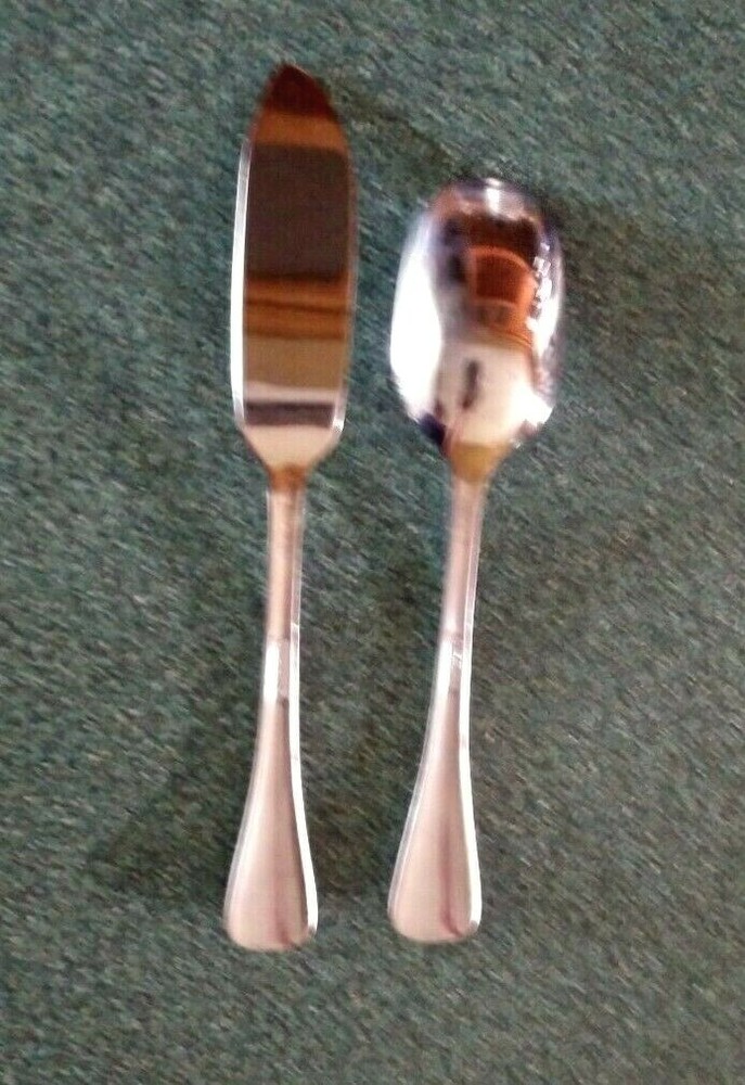 ONEIDA POTOMAC OR OHS467 STAINLESS FLATWARE SERVING SET - 5 PIECES - GLOSSY