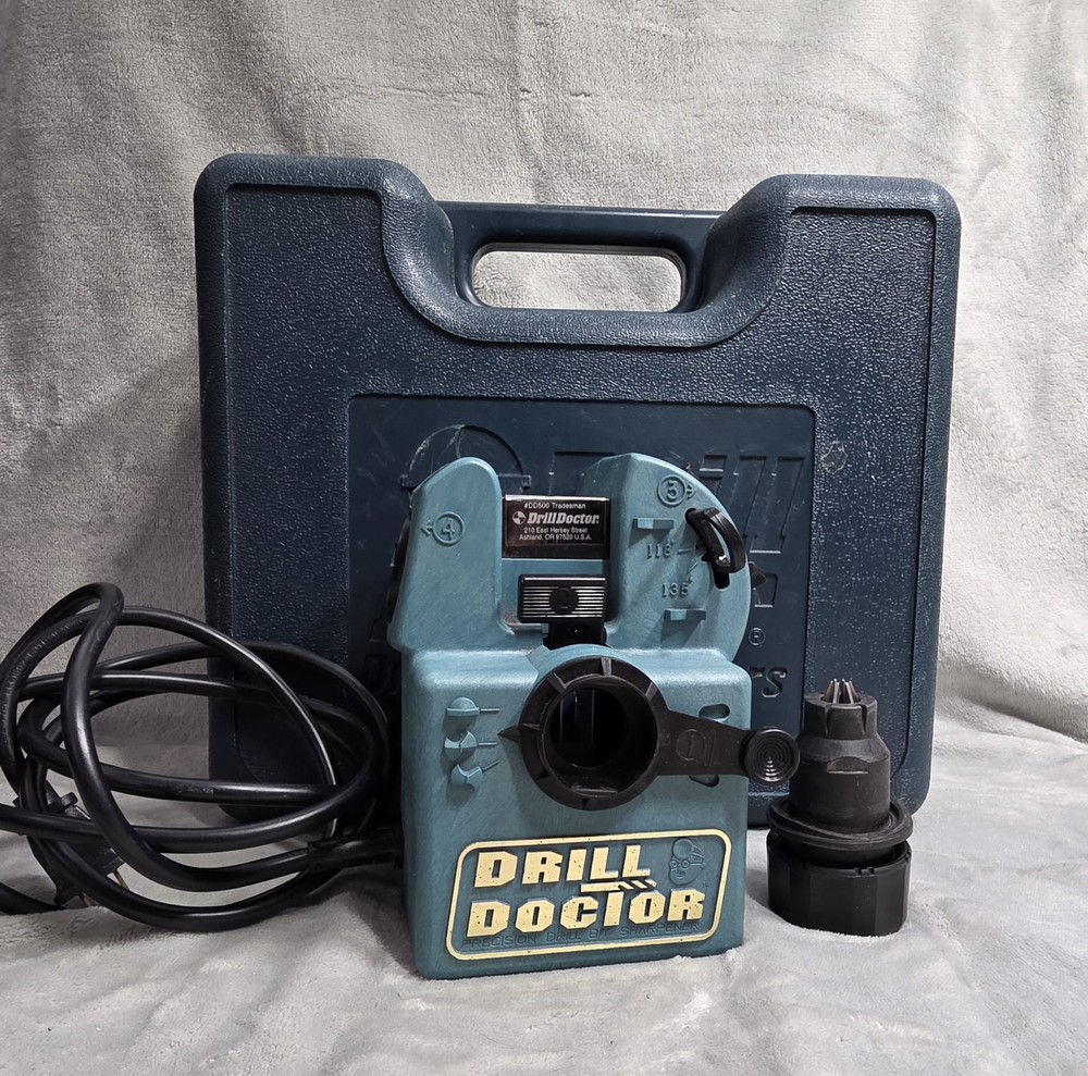 Drill Doctor DD500 Tradesman Drill Bit Sharpener Complete Kit w/ Case