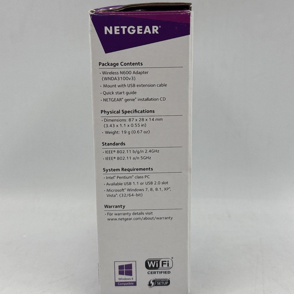 Netgear Wireless N Adapter - N600 Dual Band