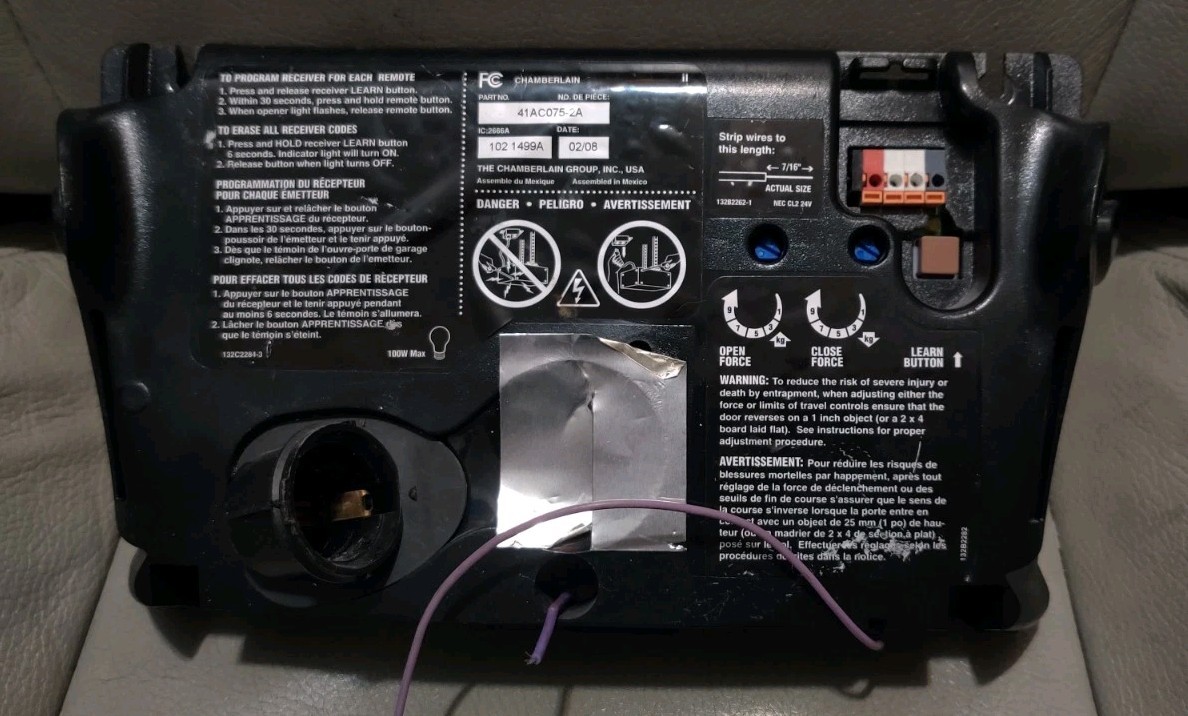 LiftMaster Chamberlain 41AC075-2A Logic Board "MAIL IN REPAIR SERVICE ONLY"