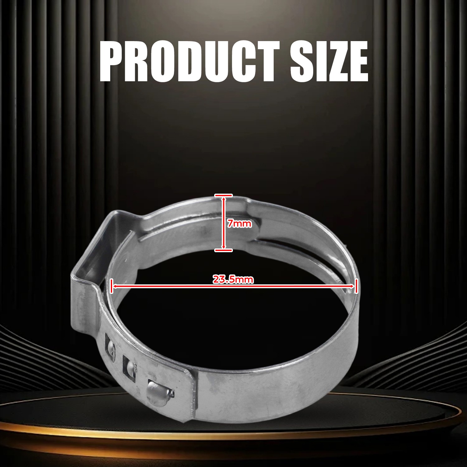 120Pcs 3/4'' PEX Stainless Steel Clamp Cinch Rings Crimp Pinch Fitting