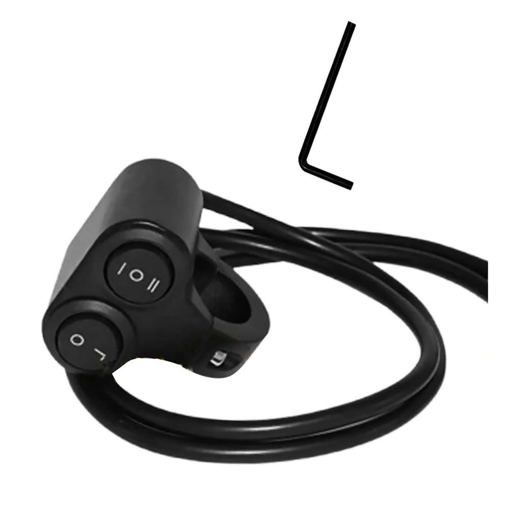 Motorcycle Handlebar 7/8" Dual Button On Off Switch For Headlight Spot Light New