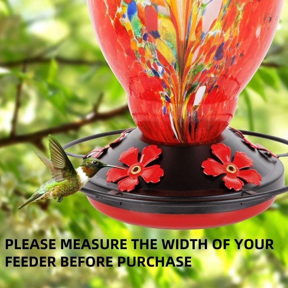 2 Pack Hummingbird Feeder Base Replacement Part Accessories Set - Black