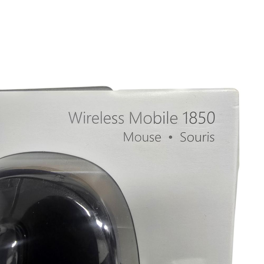 Microsoft Wireless Mobile 1850 Wireless Mouse Black USB Receiver PC Laptop Mac
