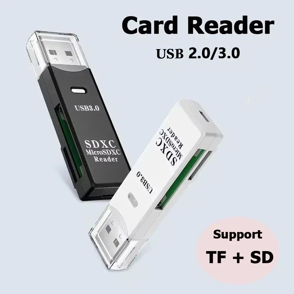 USB 2.0/3.0 Micro SD SDHC TF Card Reader Memory Adapter for PC Laptop Camera