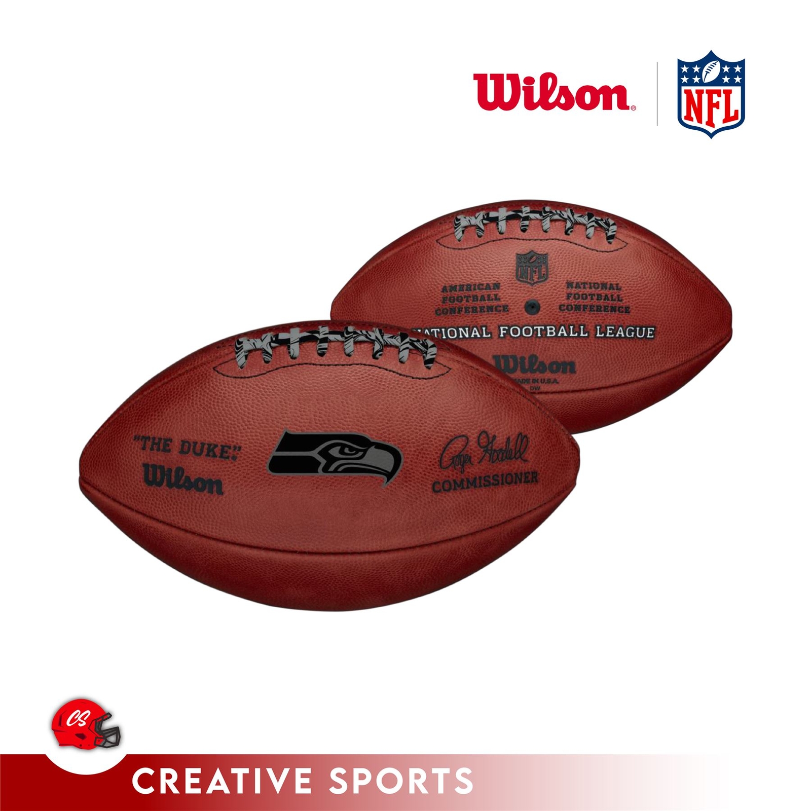 Seattle Seahawks Metallic Duke Football