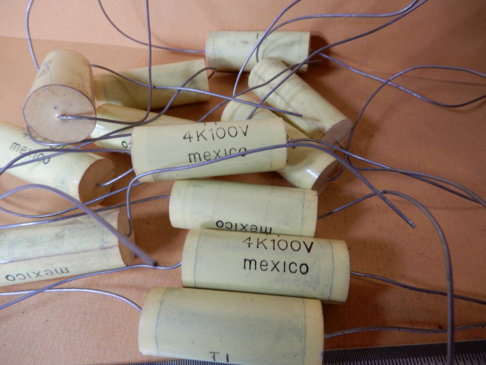TI Polypropylene? Audio Capacitors 4uf 100V Qty 12 NOS Sample = 4.23uf