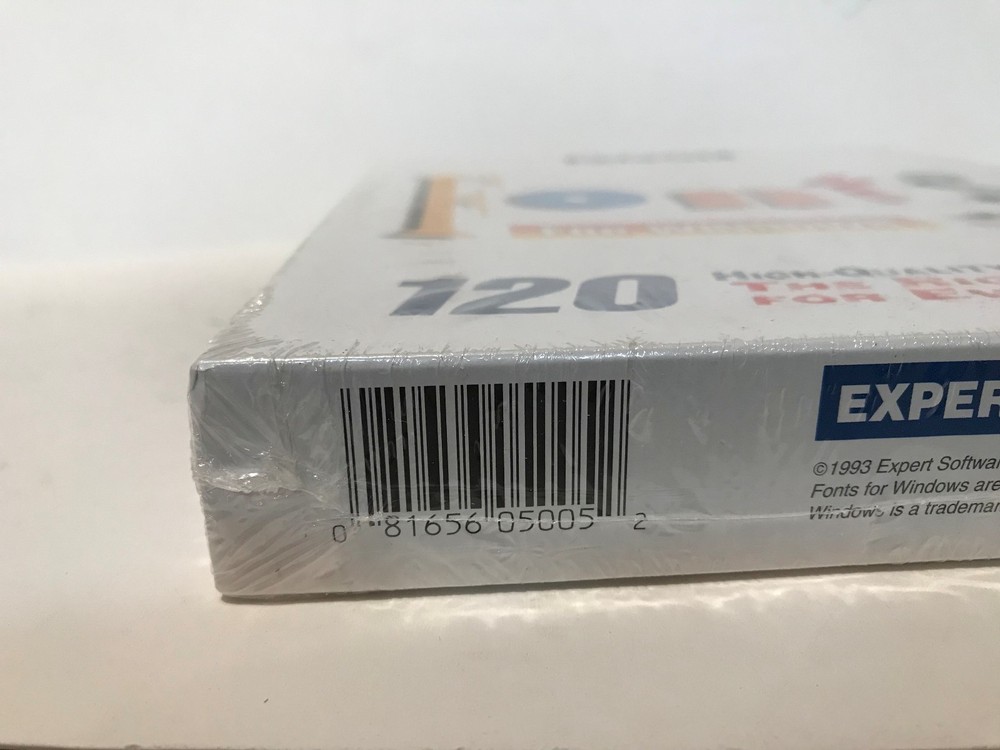 Expert Fonts for Windows computer program 1993