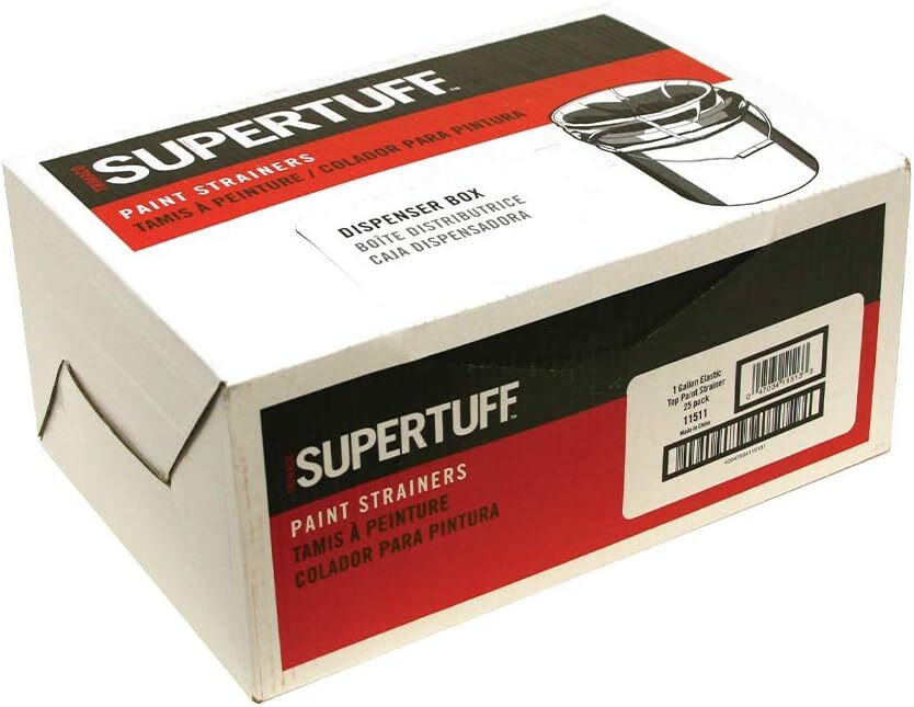 Trimaco SuperTuff Regular Mesh/Elastic 1 Gallon/ 25-Pack Dispenser Box, White