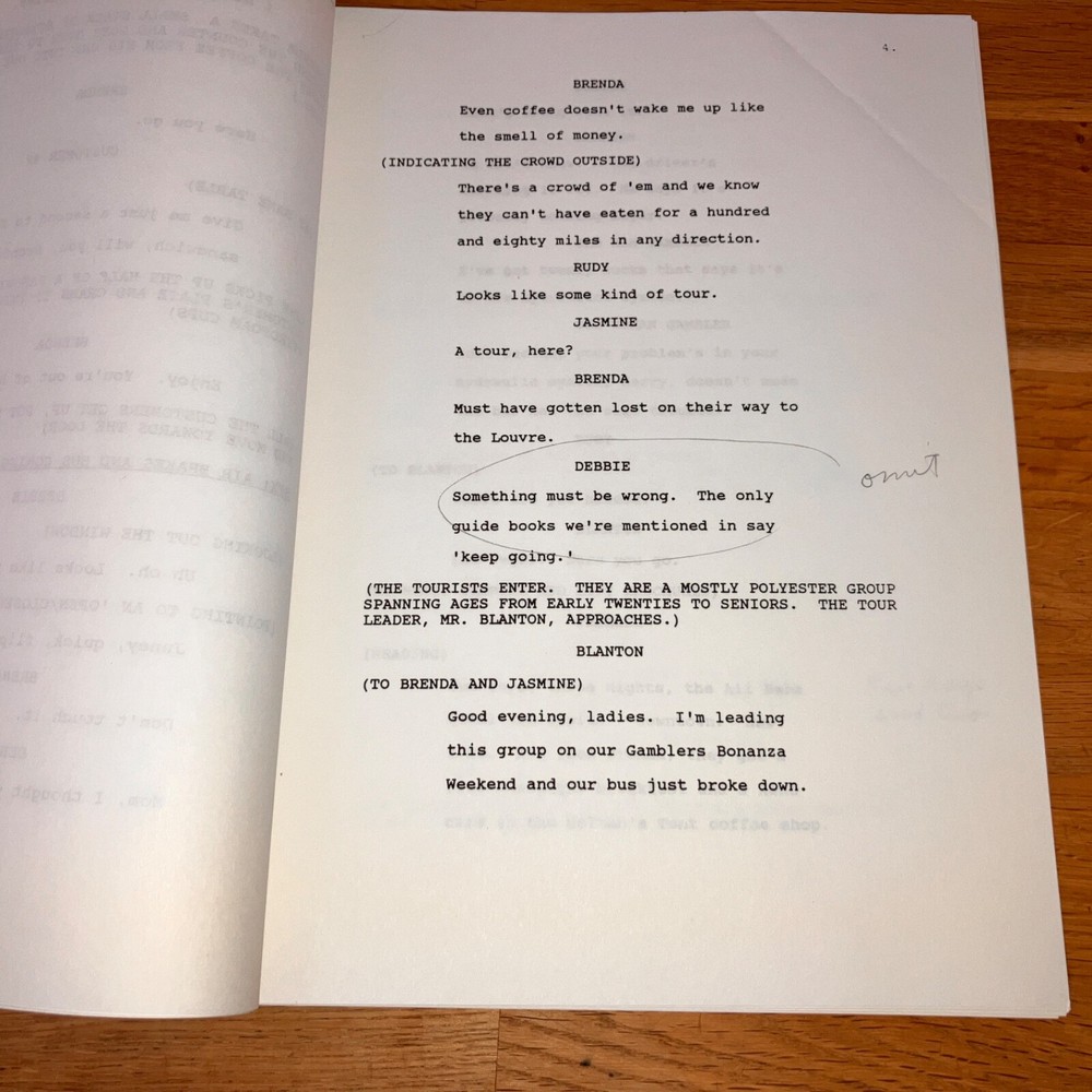 BAGDAD CAFE ('90) 9-Script Sandy Krinkski Story Editor Archive w/NOTES + COA!