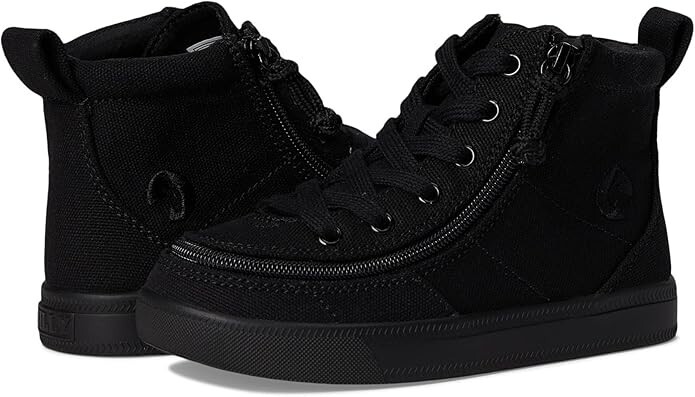 BILLY Footwear Classic Lace High Sneakers - Black to the Floor - Toddler Size