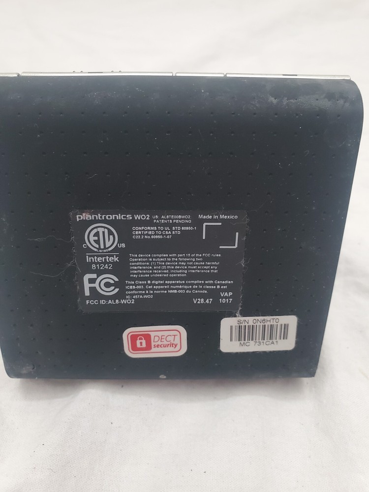 Plantronics AL8-W02 DECT 6.0 Charging Base (Base Only) W02