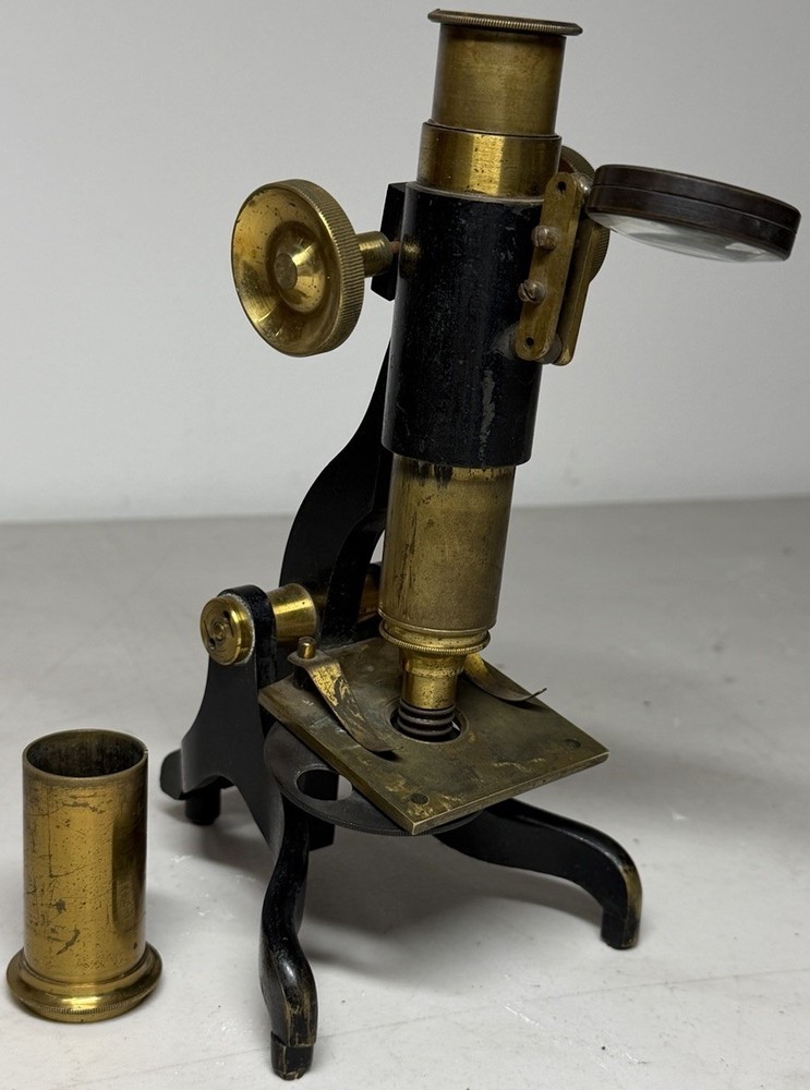 Vintage Brass and Iron Field Microscope