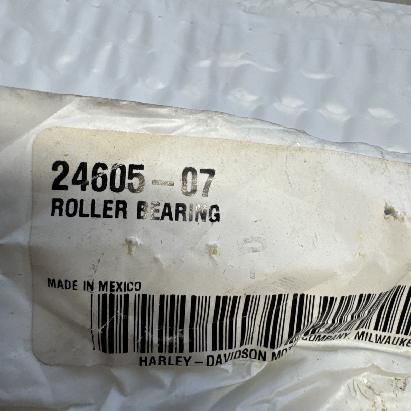 Harley 24605-07 Crankshaft Roller Bearing NOS OEM Sealed Factory Packing