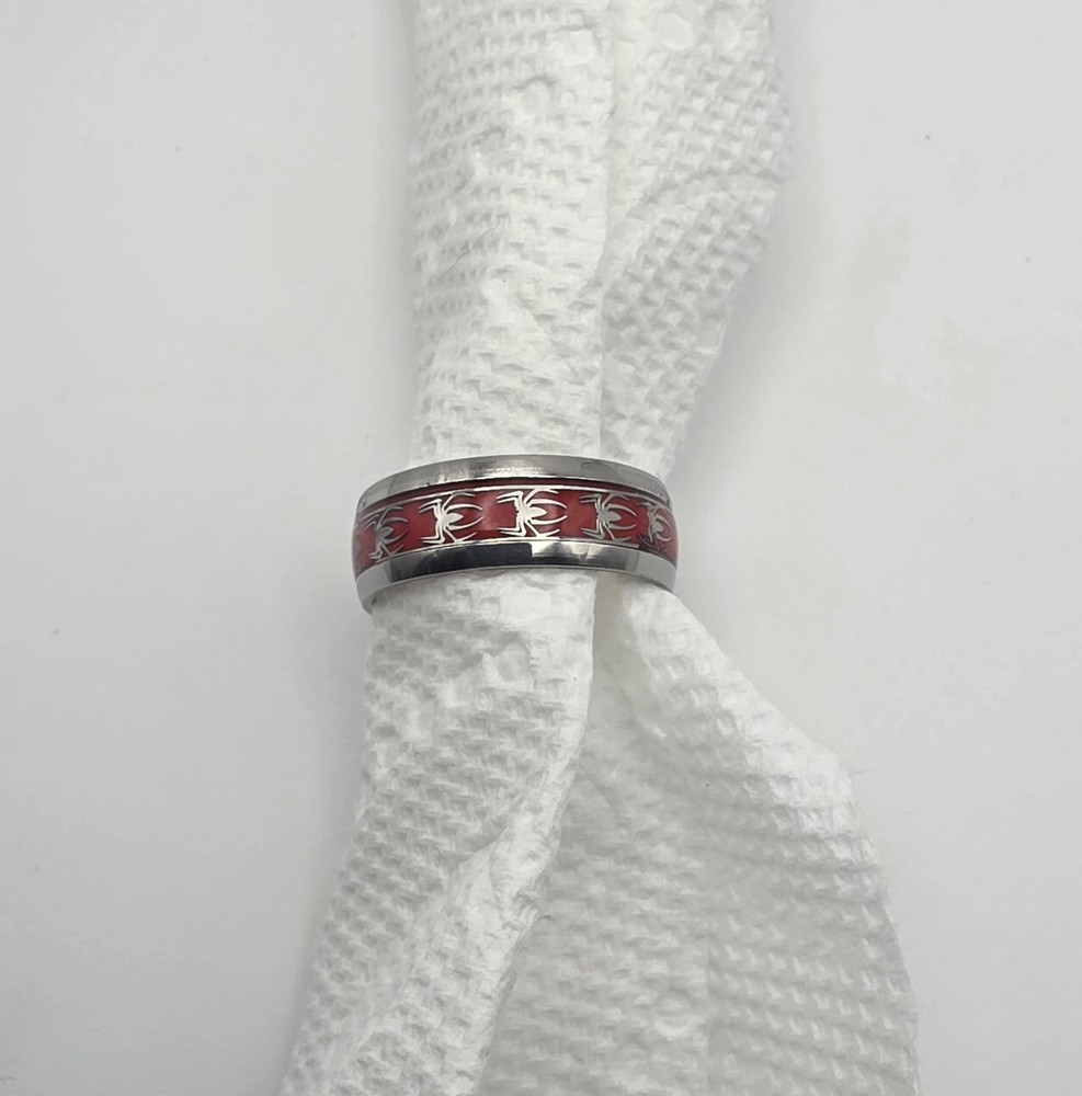 Marvel Spiderman Sterling Silver Ring Size 10