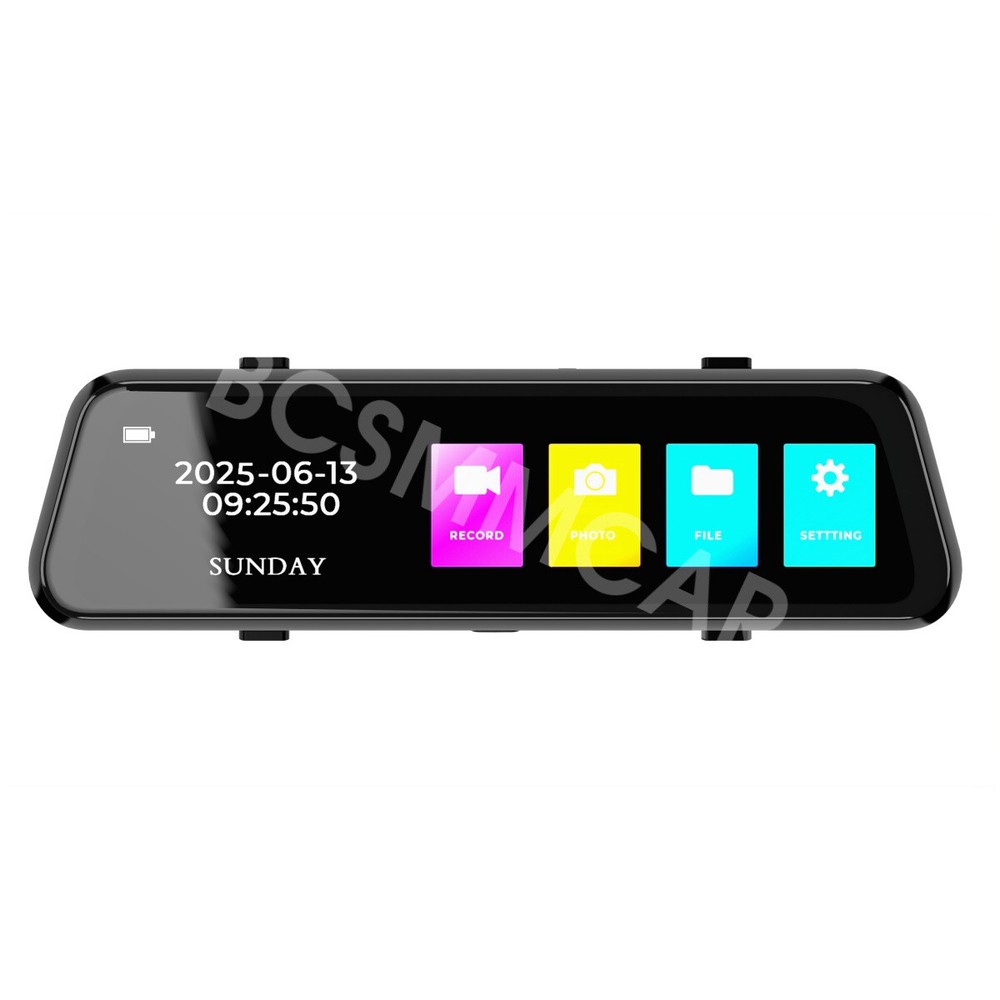 1080P Dash Cam Car Mirror DVR Video Recorder Front Inside Back Cameras G-Sensor