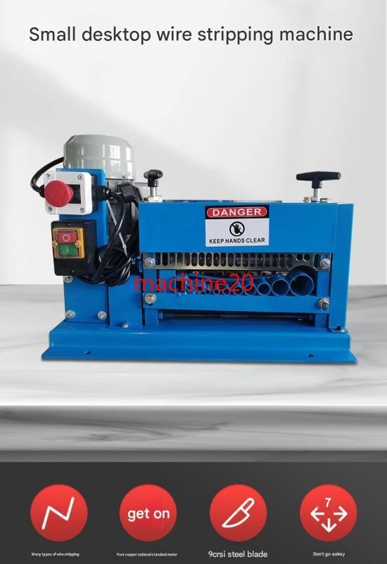 Electric stripping machine for optical fiber and cable