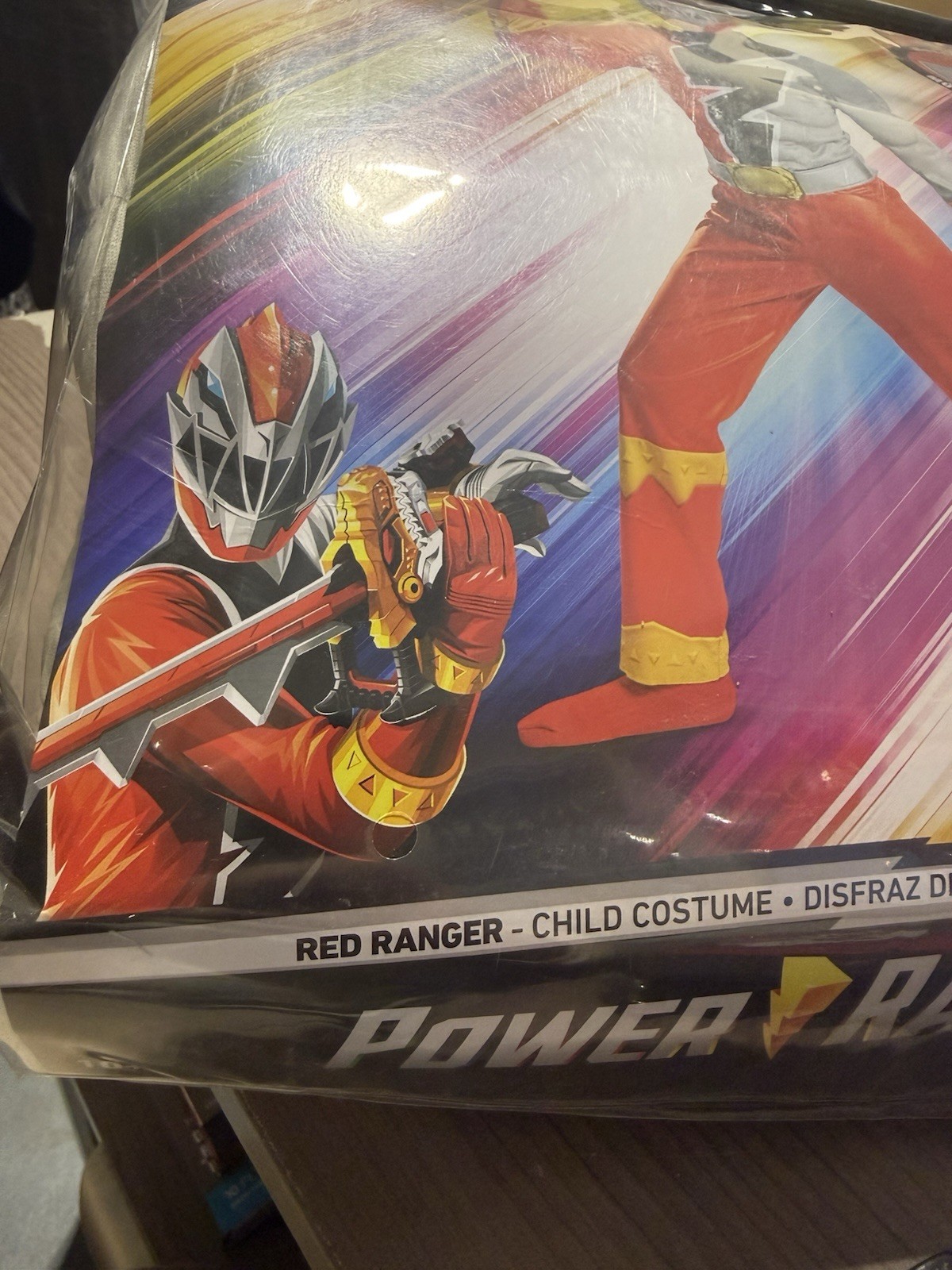 Red Ranger Power Rangers Dino Fury Classic Muscle Child Costume- LARGE 10/12