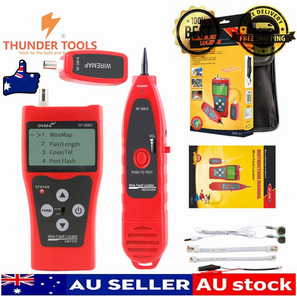 Thunder Tools NOYAFA Multi-functional LCD Network Cable Tester High