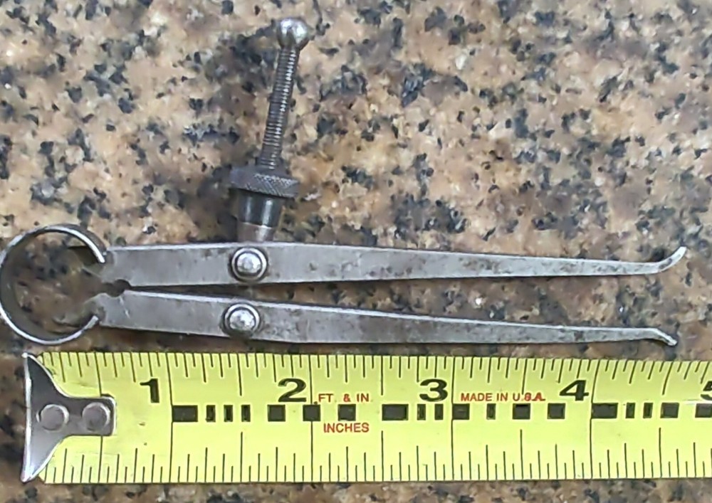 🗽 VINTAGE 4" ID CALIPER WITH QUICK NUT