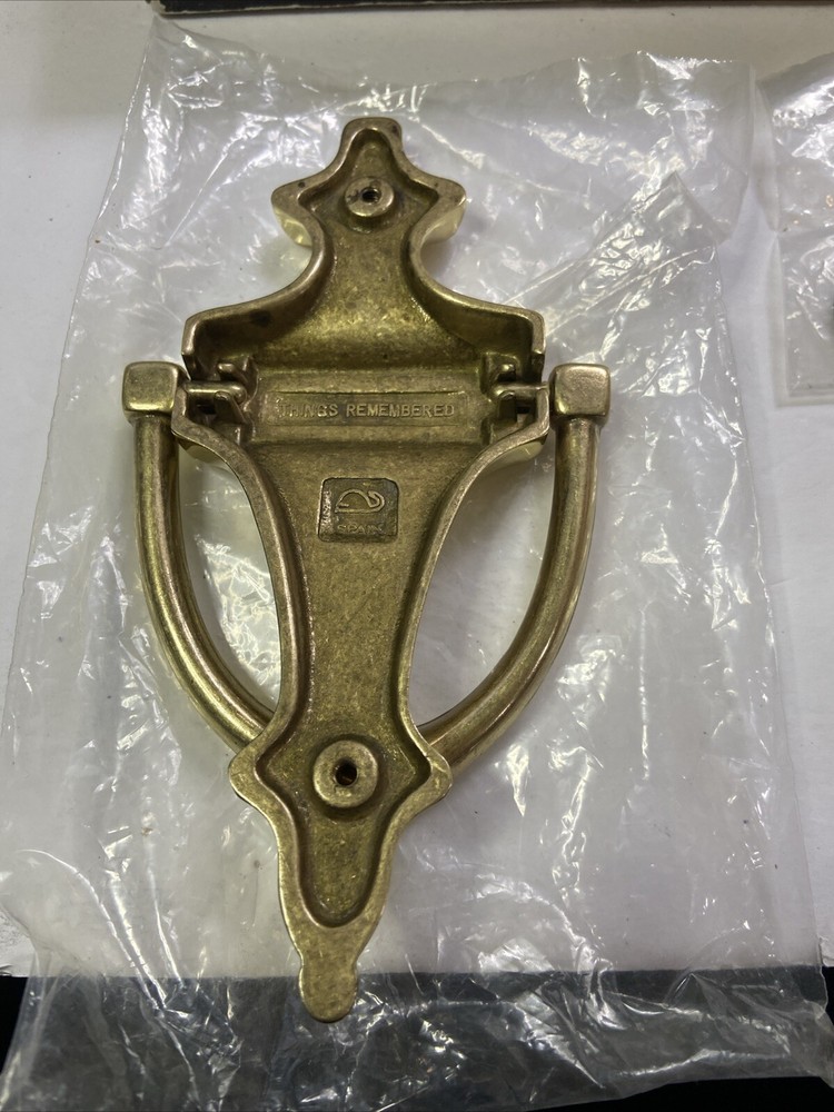 Things Remembered Colonial Polished Solid Brass Door Knocker with Hardware