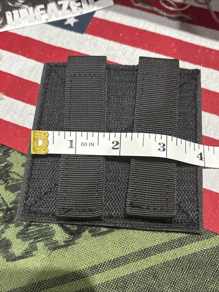 2 Pk. Patch Panel Loop Front Hook Back And Molle Straps Panel for Patches 4x4”
