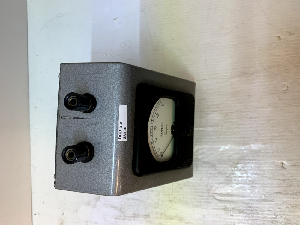 Simpson Amperes Meter Panel S8320