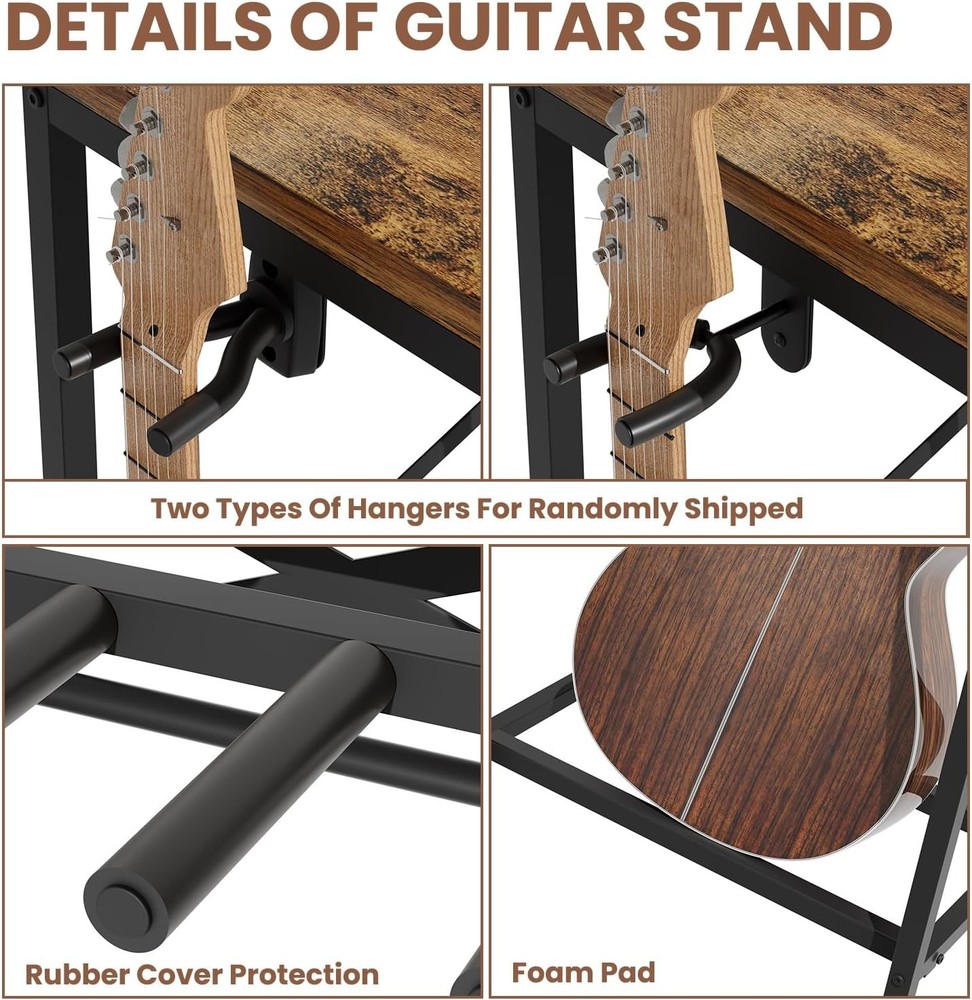 Guitar Stand for Multiple Guitars Guitar Rack Rustic Guitars Display Stand