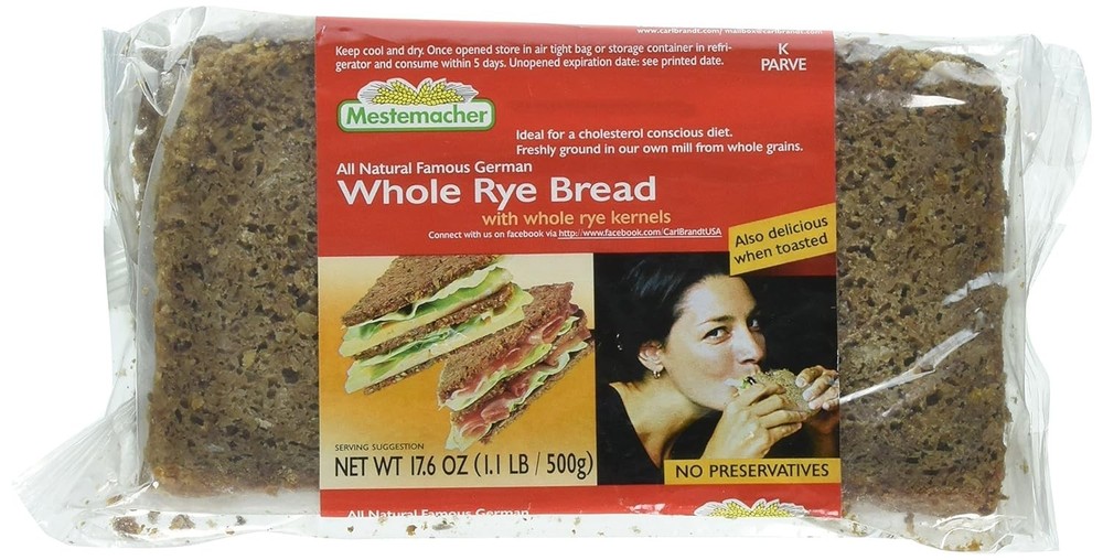 Rye Whole Bread, 17.6 Ounce - 1 each.