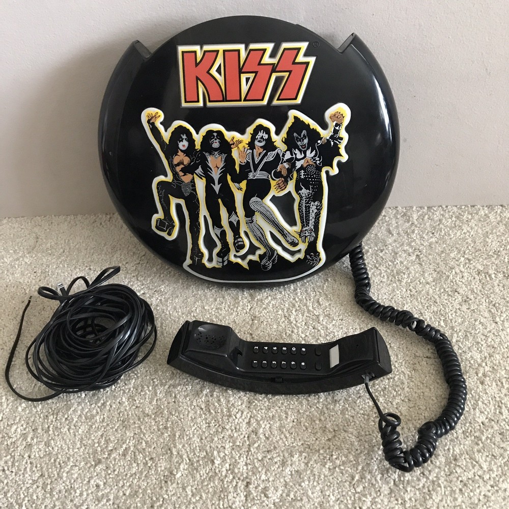 KISS Neon Telephone 1998 Vintage (For Parts Or Repair AS-IS)