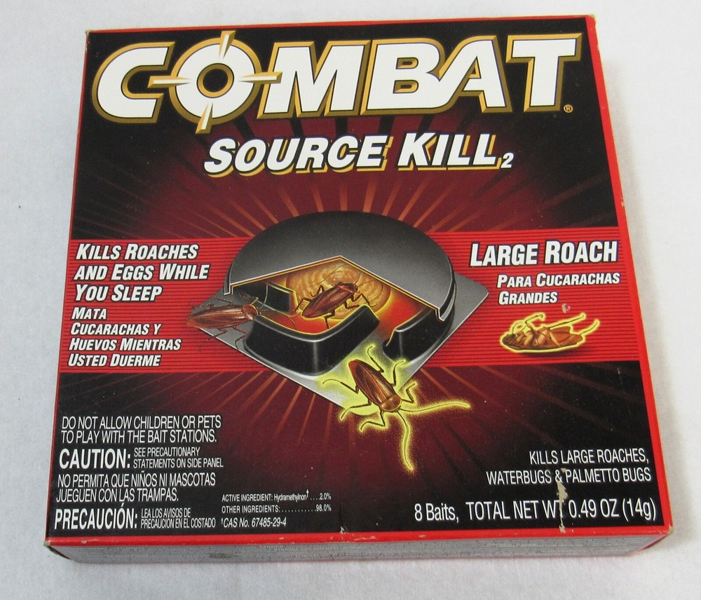 Combat Roach Source Kill Bait Station, 8 Count
