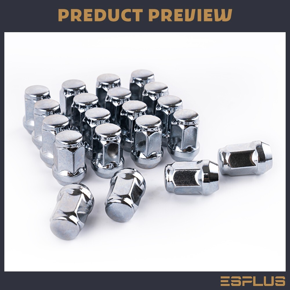 [20] Chrome 12x1.5 Acorn Lug Nut Fit Chevy Corvette Cruze Impala Malibu Track
