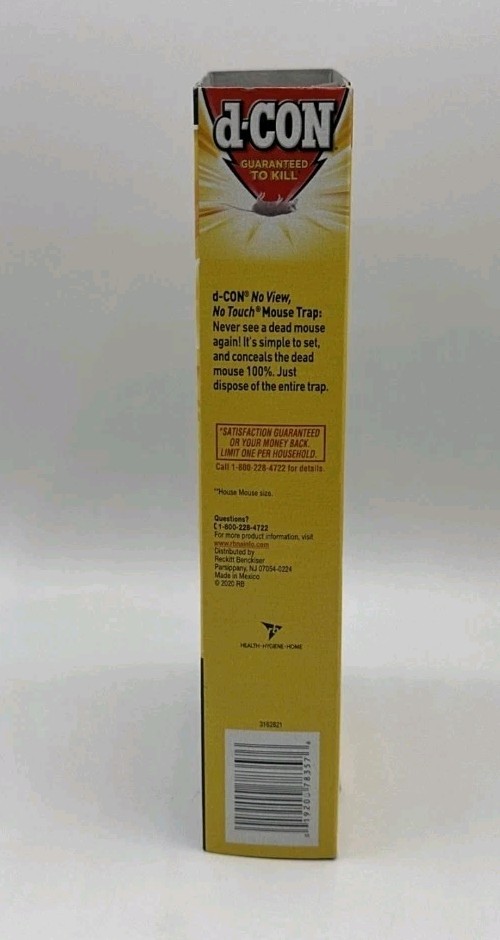 d-CON Value Pack No-View No-Touch Mouse Traps 2 Total Traps New