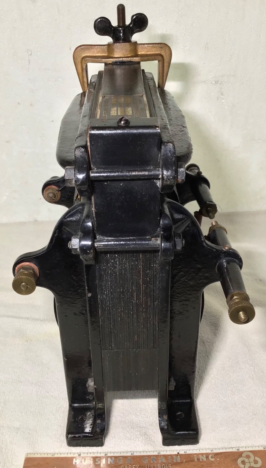 RARE 62 LB antique 1910's THORDARSON type T-2 old Spark-Gap WIRELESS TRANSFORMER