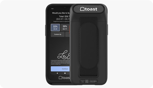 Toast handheld payment systemb - Color: Black - No errors or marks.