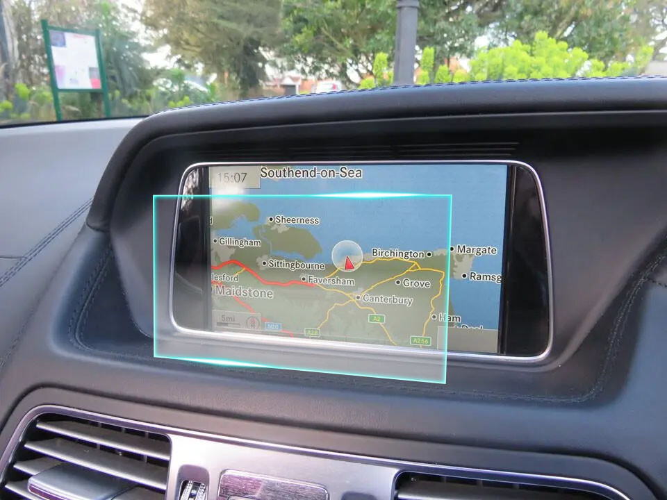 Crystal Clear Screen Protector for 2014 Mercedes Benz E400 Vehicle Navigation
