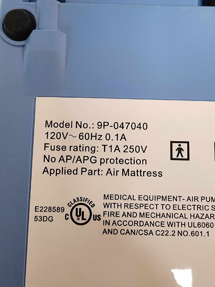 Medline Pump for AirOne Adjustable Alternating-Pressure Pad System Pump Tested