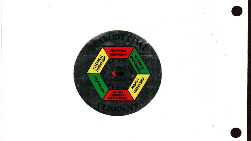 NICE PEABODY  COAL CO COAL MINING STICKER # 676