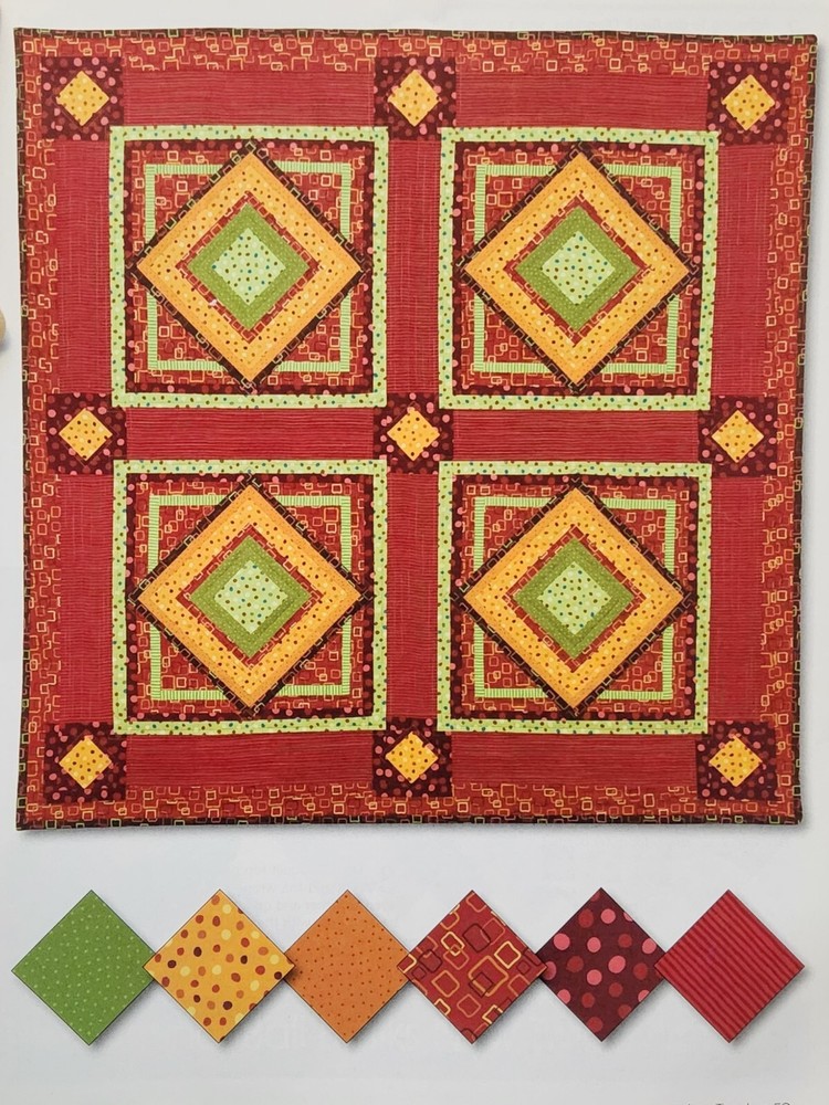 "Fiesta" Quilt Pattern from 2008 Magazine Intermediate