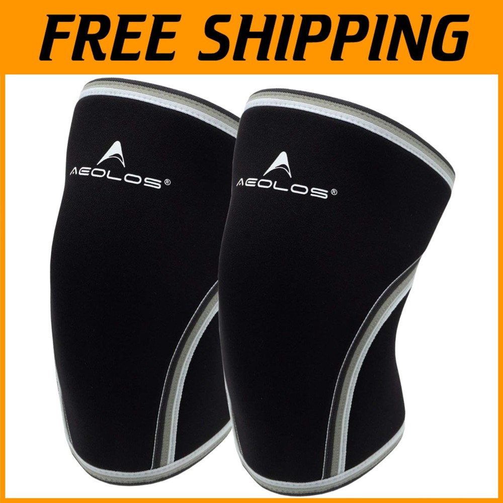 7mm Compression Knee Sleeves for Heavy-Lifting, Black