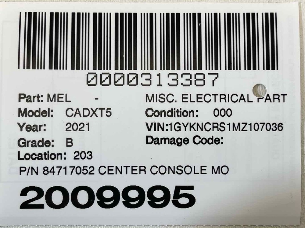 FITS 2021-2023 CADILLAC XT5 NAVIGATION CONTROLLER CENTER CONSOLE MOUNTED OEM